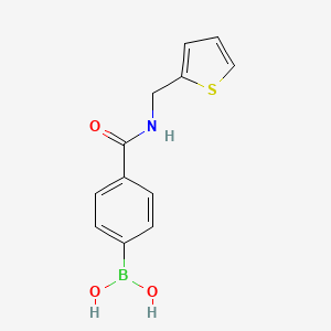Chemical structure of B-[4-[[(2-thienylmethyl)amino]carbonyl]phenyl]Boronic acid