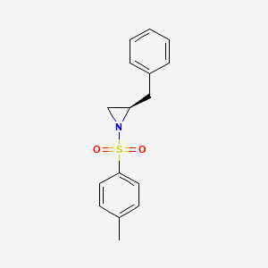 Chemical structure of (2R)-2-Benzyl-1-(4-methylbenzene-1-sulfonyl)aziridine