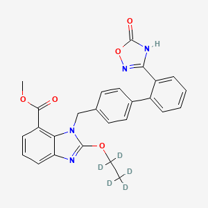 Chemical structure of Azilsartan-d5 Methyl Ester