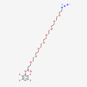 Chemical structure of Azido-PEG8-TFP ester