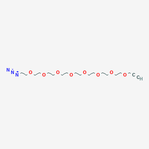 Chemical structure of Azido-PEG8-propargyl