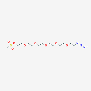 Chemical structure of Azido-PEG6-MS