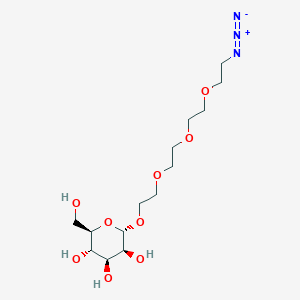 Chemical structure of Azido-PEG4-alpha-D-mannose