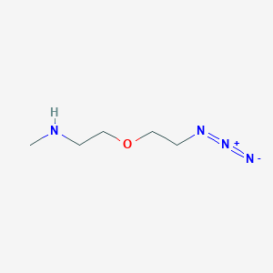Chemical structure of Azido-PEG1-methylamine