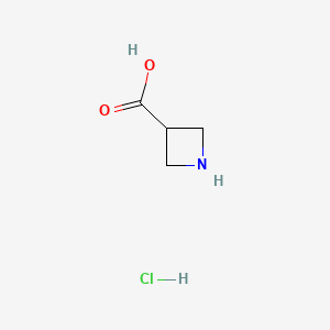 Chemical structure of Azetidine-3-carboxylic acid hydrochloride