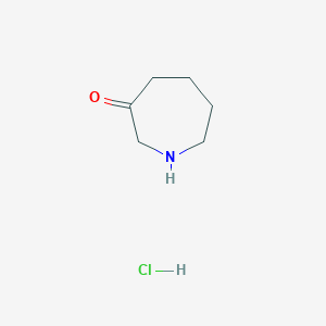 Chemical structure of Azepan-3-one hydrochloride