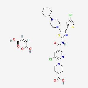 Chemical structure of Avatrombopag Meleate