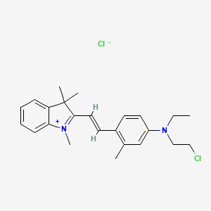 Chemical structure of Astrazon Red 6B