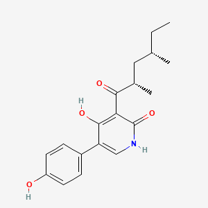 Chemical structure of Aspyridone A
