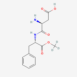 Chemical structure of Aspartame-d3