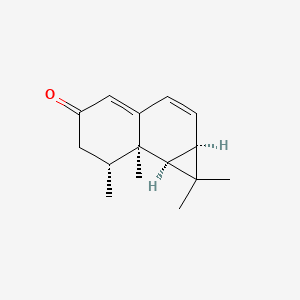 Chemical structure of Aristola-1(10),8-dien-2-one