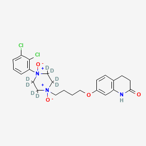 Chemical structure of Aripiprazole-d8 N,N-Dioxide