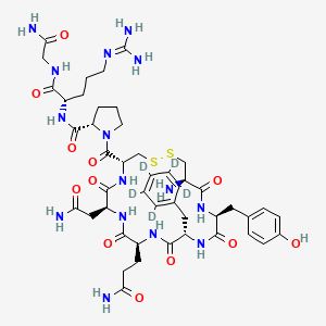 Chemical structure of Arginine Vasopressin-d5