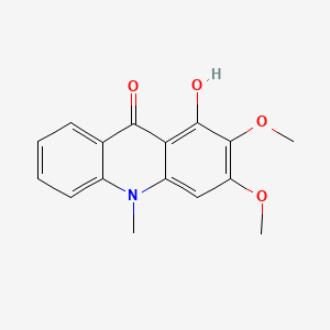 Chemical structure of Arborinine