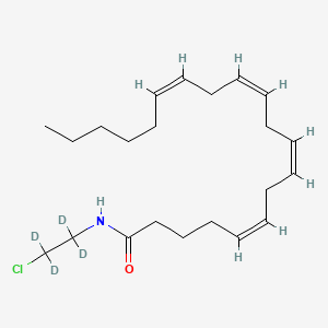 Chemical structure of Arachidonyl-2-(chloroethyl-d4)amide