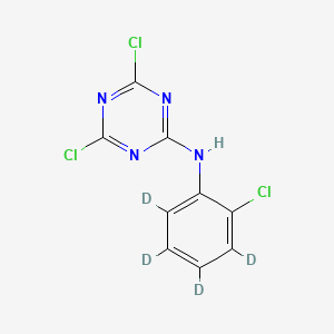 Chemical structure of Anilazine-d4