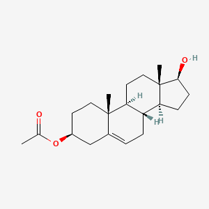 Chemical structure of Androstenediol-3-acetate