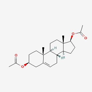 Chemical structure of Androstenediol diacetate