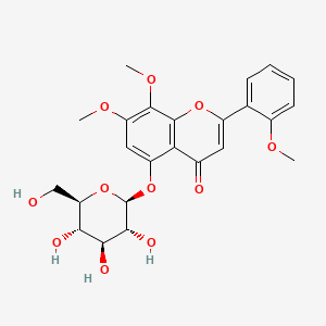 Chemical structure of Andrographidine E