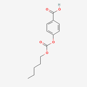 Chemical structure of Amyl 4-Carboxyphenyl Carbonate