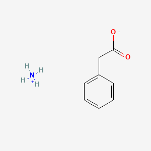 Chemical structure of ammonium phenyl acetate