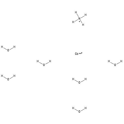 Chemical structure of Ammonium Cobalt(II) Sulfate Hexahydrate