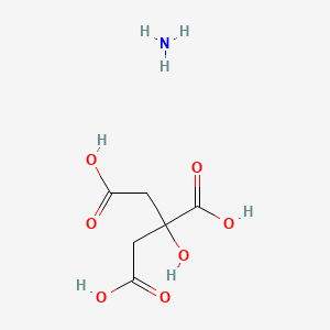 Chemical structure of Ammonium 2-(carboxymethyl)-2-hydroxysuccinate(1:x)