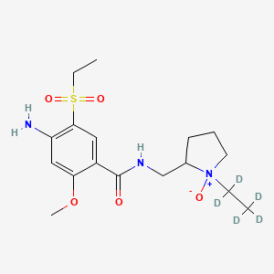Chemical structure of Amisulpride-d5 N-Oxide