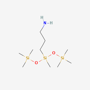 Chemical structure of Aminopropylbis(trimethylsiloxy)methylsilane