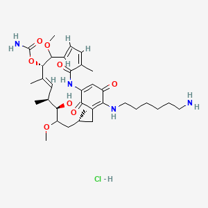 Chemical structure of Aminohexylgeldanamycin hydrochloride