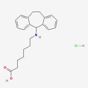 Chemical structure of Amineptine hydrochloride