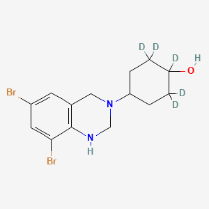 Chemical structure of Ambroxol Cyclic Impurity-d5 Dihydrochloride