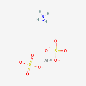 Chemical structure of Aluminum ammonium sulfate