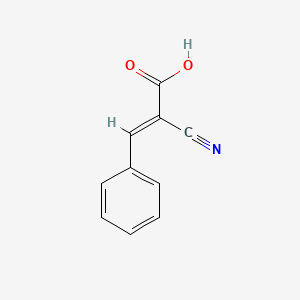 Chemical structure of alpha-Cyanocinnamic Acid