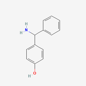 Chemical structure of 4-[Amino(phenyl)methyl]phenol