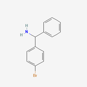 Chemical structure of alpha-(4-Bromophenyl)benzylamine