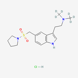 Chemical structure of Almotriptan-d6 Hydrochloride