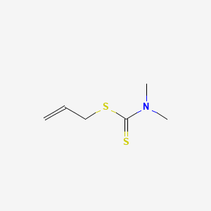 Chemical structure of Allyl Dimethyldithiocarbamate