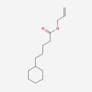 Chemical structure of Allyl cyclohexanevalerate