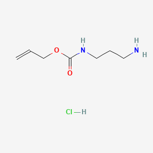 Chemical structure of Allyl (3-aminopropyl)carbamate hydrochloride