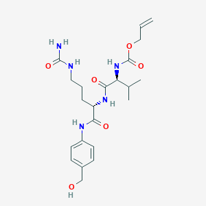 Chemical structure of Alloc-Val-Cit-PAB-OH