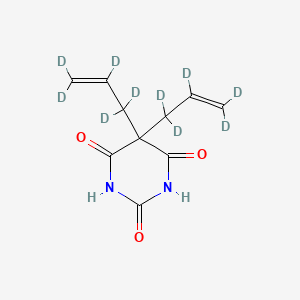 Chemical structure of Allobarbital-d10
