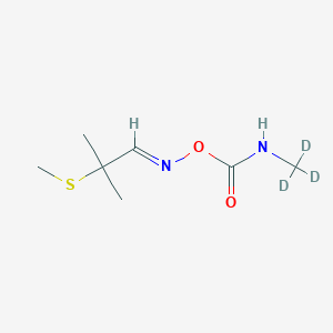 Chemical structure of Aldicarb-d3