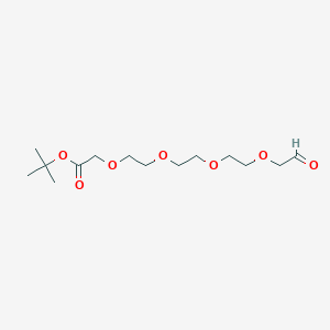 Chemical structure of Ald-CH2-PEG3-CH2-Boc