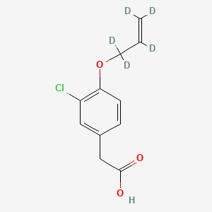 Chemical structure of Alclofenac-d5