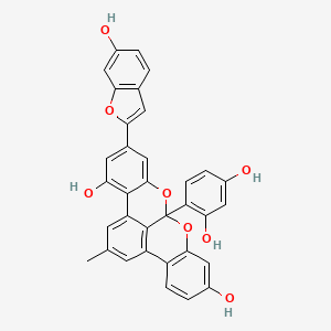 Chemical structure of Albanol B