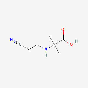 Chemical structure of N-(2-Cyanoethyl)-2-methylalanine