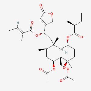 Chemical structure of Ajugamarin H 1
