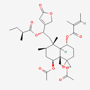 Chemical structure of Ajugamarin G 1