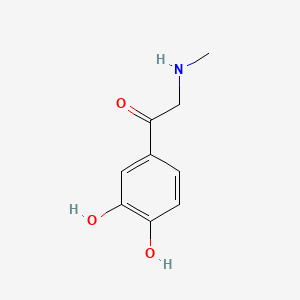 Chemical structure of Adrenalone